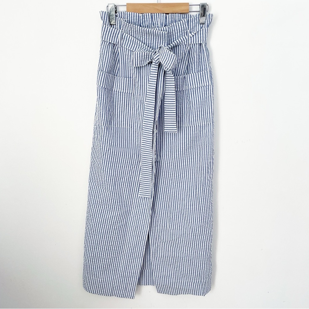 SABINA MUSAYEV maxi pinstriped skirt size S